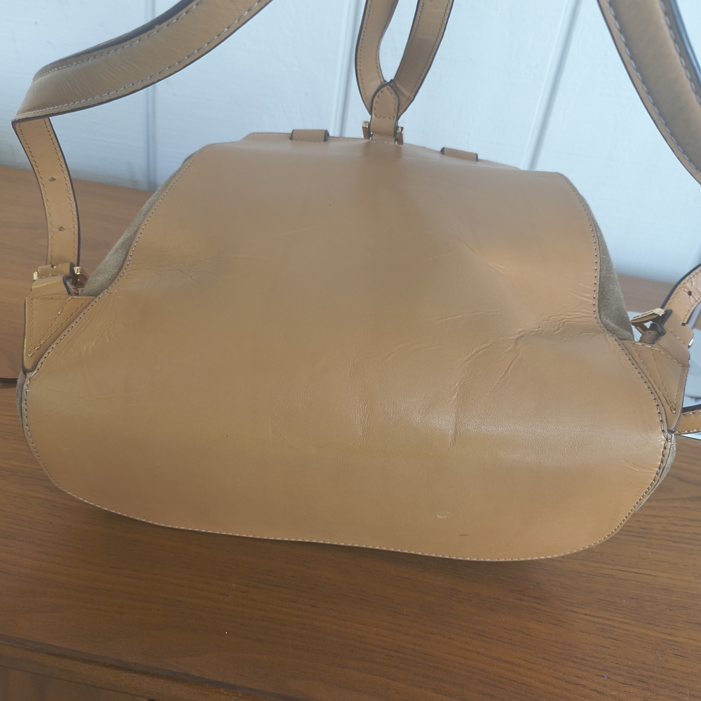 Elegant Brown Suede Backpack - Picture 4 of 15